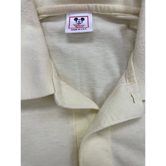 Disney Wear Men's Yellow Polo with Mickey Emblem Size L SKU 1228 - Picture 3 of 5